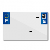 PLASTIC STRIP FOR BLANK PVC LICENSE PLATE (MOTORBIKE FORMAT 210X130)-DEPT 2A/EUROPE (SOLD PER UNIT) 3700948119860