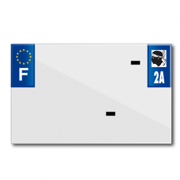 PLASTIC STRIP FOR BLANK PVC LICENSE PLATE (MOTORBIKE FORMAT 210X130)-DEPT 2A/EUROPE (SOLD PER UNIT)