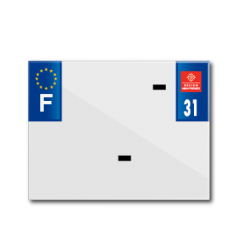 BANDE PLAQUE MOTO 170x130 POUR PVC VIERGE DEP. 31/EURO (VENDU A L'UNITE) 3700948118702