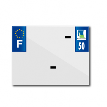 BANDE PLAQUE MOTO 170x130 POUR PVC VIERGE DEP. 50/EURO (VENDU A L'UNITE) 3700948118733