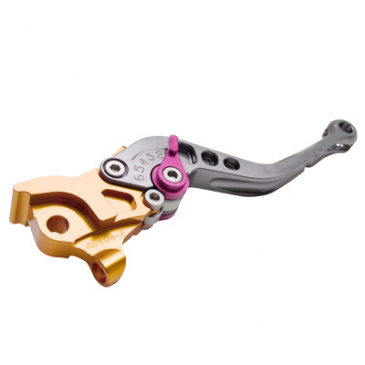 LEVIER DE FREIN REPLAY RACE POUR MBK 50 NITRO 1997>2012 / YAMAHA 50 AEROX 1997>2012 DROIT OR/GRIS 3700948299869