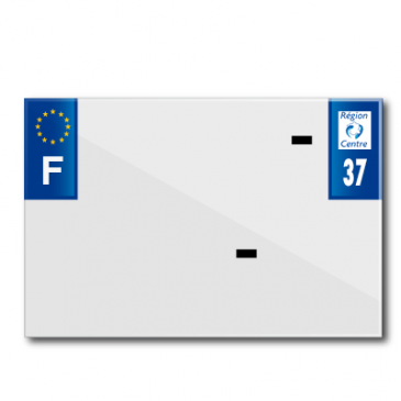 BANDE PLAQUE MOTO 210x145 POUR PVC AVEC RAISON SOCIALE DEP. 37/EURO (VENDU A L'UNITE) 3700948120316
