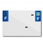 BANDE PLAQUE MOTO 210x145 POUR PVC AVEC RAISON SOCIALE DEP. 47/EURO (VENDU A L'UNITE) 3700948120415
