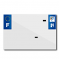 BANDE PLAQUE MOTO 210x145 POUR PVC AVEC RAISON SOCIALE DEP. 89/EURO (VENDU A L'UNITE) 3700948120835