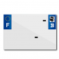 BANDE PLAQUE MOTO 210x145 POUR PVC AVEC RAISON SOCIALE DEP.2B/EURO (VENDU A L'UNITE) 3700948120910