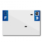 PLASTIC STRIP FOR PVC LICENSE PLATE WITH BUSINESS NAME (MOTORBIKE FORMAT 210X145)-DEPT 2B/EUROPE (SOLD PER UNIT) 3700948120910