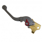 LEVIER DE FREIN REPLAY RACE POUR MBK 50 BOOSTER 2004> / YAMAHA 50 BW'S 2004> DROIT GRIS/OR CNC PLIABLE 3700948299944