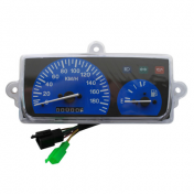 SPEEDOMETER FOR SCOOT (REPLAY) MBK 50 BOOSTER 1999>2003/YAMAHA 50 BWS 1999>2003 (180KM/H, BLUE, 3 PLUGS) 3700948067468
