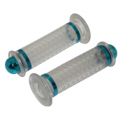 GRIP- REPLAY DOME TRANSPARENT/BLUE - CLOSED END (Pair) 3700948151426