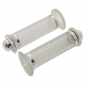 GRIP- REPLAY DOME TRANSPARENT/CHROME - CLOSED END (Pair) 3700948082515