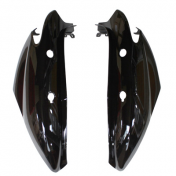 REAR SIDE COVER FOR SCOOT MBK 50 OVETTO 2008>/YAMAHA 50 NEOS 2008> -GLOSS BLACK- (PAIR) 3700948099605