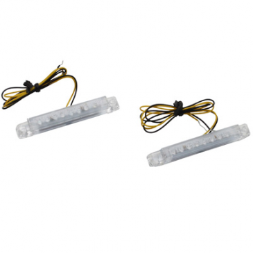DECORATIVE LIGHTNING REPLAY BAR SHAPED WITH BLUE LEDS (L 60mm / H 8mm / W 9mm) (PAIR)