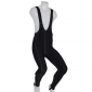 ADULT BIB TIGHT- P2R COOLMAX BLACK - ANKLE ZIPS+FEET STIRRUPS L