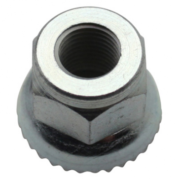 WHEEL NUT FOR BICYCLE - WITH SERRATED WASHER ALGI Ø 9 x100 (00592000) (SOLD PER UNIT)