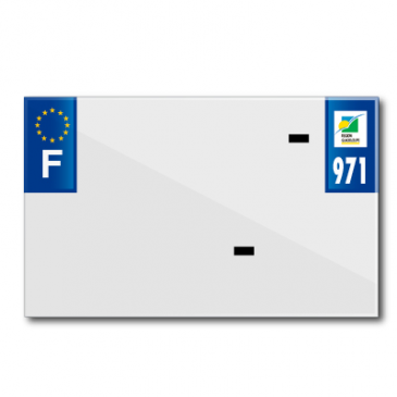 BANDE PLAQUE MOTO 210x130 POUR PVC VIERGE DEP.971/EURO (VENDU A L'UNITE) 3700948119884