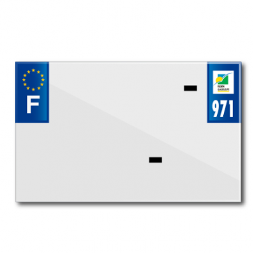 PLASTIC STRIP FOR BLANK PVC LICENSE PLATE (MOTORBIKE FORMAT 210X130)-DEPT 971/EUROPE (SOLD PER UNIT)