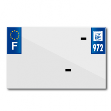 BANDE PLAQUE MOTO 210x130 POUR PVC VIERGE DEP.972/EURO (VENDU A L'UNITE) 3700948119891