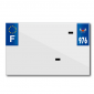 PLASTIC STRIP FOR BLANK PVC LICENSE PLATE (MOTORBIKE FORMAT 210X130)-DEPT 976/EUROPE (SOLD PER UNIT) 3700948119938