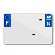 LICENSE PLATE FOR MOTORBIKE TIFLEX ALU PRE DRILLED 210x130 DEP. 02 BLANK (SOLD PER 10) 3700948122228