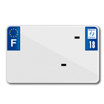 PLAQUE IMMATRICULATION MOTO TIFLEX ALU PREPERCEE 210x130 DEP. 18 VIERGE (VENDU PAR 10) 3700948122389