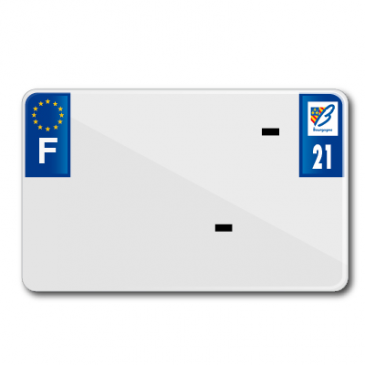 LICENSE PLATE FOR MOTORBIKE TIFLEX ALU PRE DRILLED 210x130 DEP. 21 BLANK (SOLD PER 10) 3700948122402