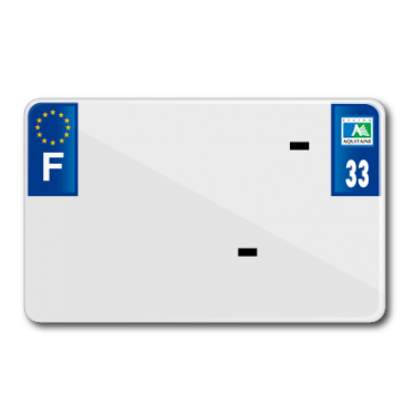 LICENSE PLATE FOR MOTORBIKE TIFLEX ALU PRE DRILLED 210x130 DEP. 33 BLANK (SOLD PER 10) 3700948122525