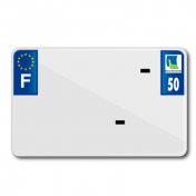 PLAQUE IMMATRICULATION MOTO TIFLEX ALU PREPERCEE 210x130 DEP. 50 VIERGE (VENDU PAR 10) 3700948122693