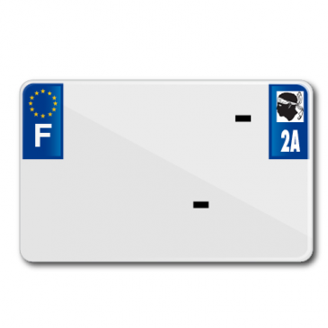 PLAQUE IMMATRICULATION MOTO TIFLEX ALU PREPERCEE 210x130 DEP.2A VIERGE (VENDU PAR 10) 3700948123157