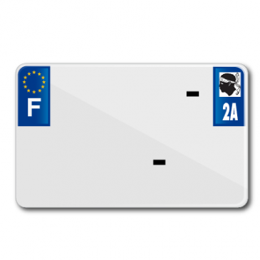 LICENSE PLATE FOR MOTORBIKE TIFLEX ALU PRE DRILLED 210x130 DEP.2A BLANK (SOLD PER 10)