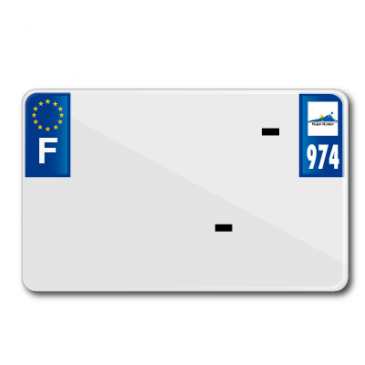 LICENSE PLATE FOR MOTORBIKE TIFLEX ALU PRE DRILLED 210x130 DEP.974 BLANK (SOLD PER 10) 3700948123201