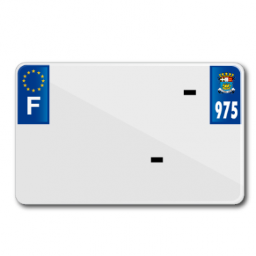 LICENSE PLATE FOR MOTORBIKE TIFLEX ALU PRE DRILLED 210x130 DEP.975 BLANK (SOLD PER 10) 3700948123218