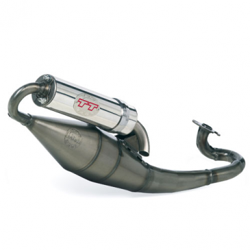EXHAUST FOR SCOOT LEOVINCE TT POLISHED FOR PIAGGIO 50 ZIP 2STROKE 2009>, TYPHOON 2012> (REF 4065)