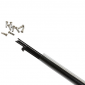 RAYON INOX NOIR 2mm L 266mm TETE COUDEE AVEC ECROU (TUBE DE 10) 3700948148266