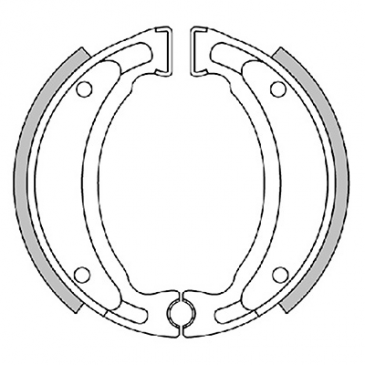 BRAKE SHOE POLINI ORIGINAL FOR MBK 50 STUNT -REAR-, OVETTO -REAR-, X-LIMIT -REAR-/YAMAHA 50 SLIDER -REAR-, NEOS -REAR-, DTR -REAR-/CPI 50 HUSS-REAR- -REAR-, OLIVER -REAR-/MALAGUTI 50 F12 -REAR- (176.1205) 8054705044656