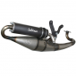 EXHAUST FOR SCOOT LEOVINCE TT BLACK FOR PEUGEOT 50 LUDIX ONE, VIVACITY 2T 2008>2012, SPEEDFIGHT 3 AIR (REF 4088B)