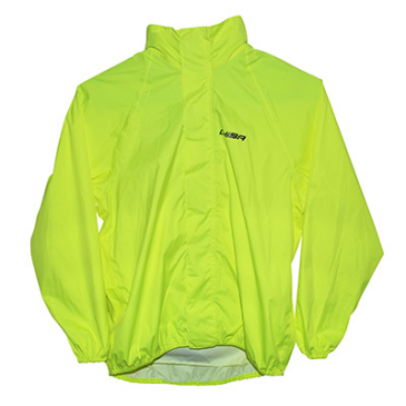 COUPE VENT ENFANT CHIBA JAUNE FLUO AVEC CAPUCHE ET HOUSSE TRANSPORT XL -QUALITE ALLEMANDE- (OFFRE SPECIALE) 4250024518401