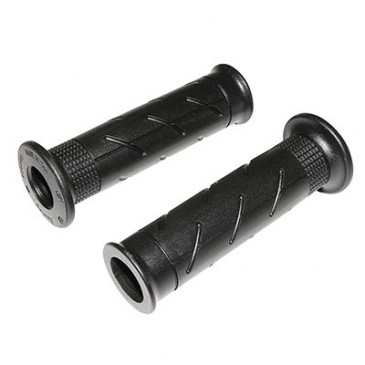 GRIP- DOMINO ORIGINAL- ON ROAD 0280 STYLE HONDA BLACK 120mm OPEN END (PAIR) -- -