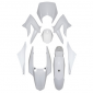 FAIRINGS/BODY PARTS FOR 50cc MOTORBIKE DERBI 50 SENDA DRD 2011> WHITE GLOSS (8 PARTS KIT) SELECTION P2R-