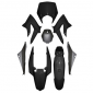 FAIRINGS/BODY PARTS FOR 50cc MOTORBIKE DERBI 50 SENDA DRD 2011> BLACK GLOSS (8 PARTS KIT) SELECTION P2R- 3700948267189