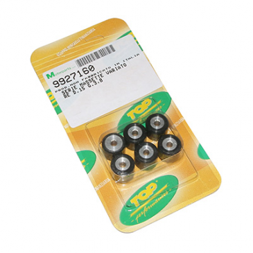 GALET/ROULEAU SCOOT TOP PERF 15x12 7,5g (x6) POUR MBK 50 BOOSTER, NITRO, OVETTO, STUNT/YAMAHA 50 BWS, AEROX, NEOS 3700948164983