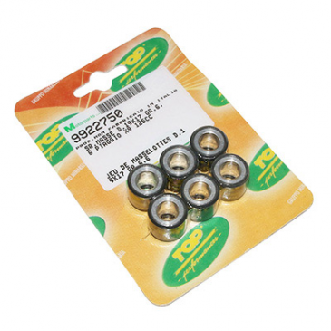 GALET/ROULEAU MAXISCOOTER TOP PERF 19x17 7,7g (x6) POUR PIAGGIO 125 BEVERLY, FLY, LIBERTY, MP3, YOURBAN VESPA LX ET GTS, X10, X9, X8, X7, X-EVO 3700948165355