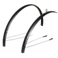 GARDE BOUE CITY/VTC TRINGLES 28'' STRONGLIGHT ALU R'LIGHT 48mm NOIR MAT (PAIRE) AVEC FIXATION CLASSIC TRINGLES INOX 3700223719983