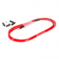 TRANSMISSION DERAILLEUR FIBRAX FCG ROUGE/CABLE INOX AVEC EMBOUTS DE GAINE (VENDU A L'UNITE) 5027373552764