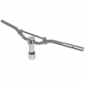 GUIDON SCOOT REPLAY STREET ALU POUR MBK 50 BOOSTER/YAMAHA 50 BWS CHROME AVEC POTENCE 3700948036631