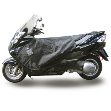 TABLIER COUVRE JAMBE TUCANO POUR SUZUKI 400 BURGMAN 2007> (R159-X) (TERMOSCUD) (SYSTEME ANTI-FLOTTEMENT SGAS)