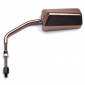 MIRROR FOR SCOOT REPLAY F1 Ø 8 REVERSIBLE - ALU- TITANIUM (x1) -LONG ARM- TITANIUM- ** 3700948099704
