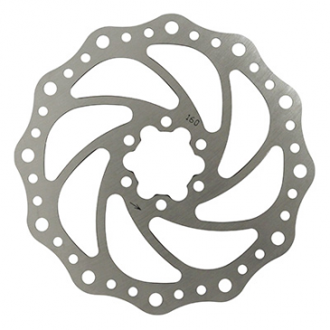 BRAKE DISC-FOR MTB- 6 HOLES- P2R 160mm ECO SILVER