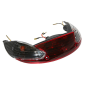 FEU ARRIERE SCOOT ADAPTABLE PEUGEOT 50 VIVACITY AVEC CLIGNOTANTS TRANSPARENT NOIR (HOMOLOGUE CE) -REPLAY- 3700948034545