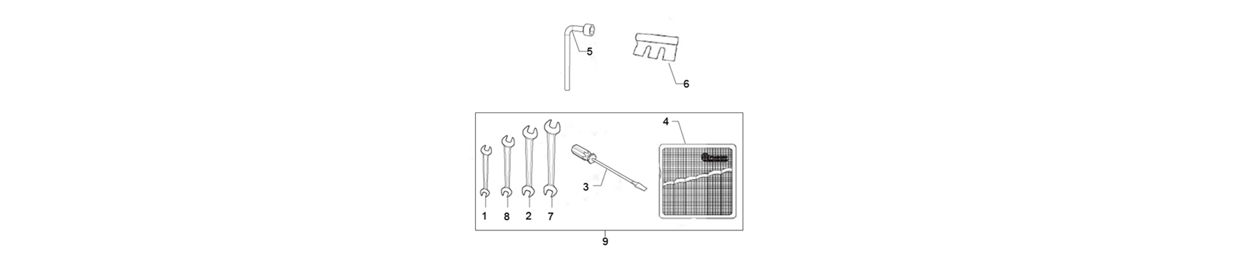 04.07 - roue de secours - trousse à outils