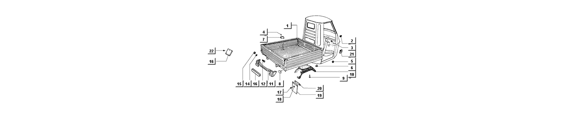 T30 - chassis - garde-boue
